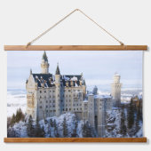 Winter te Neuschwanstein Castle, Duitsland, Beiere Hangend Wandkleed (Voorkant)
