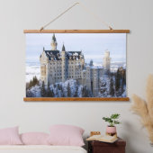 Winter te Neuschwanstein Castle, Duitsland, Beiere Hangend Wandkleed (Slaapkamer)