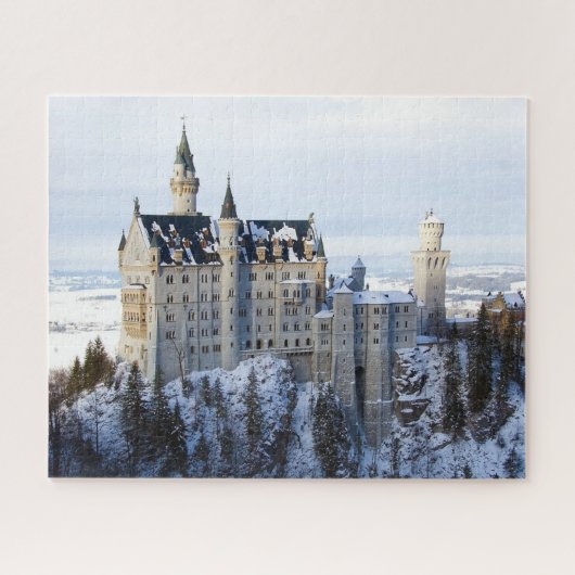 Winter te Neuschwanstein Castle, Duitsland, Beiere Legpuzzel (Horizontaal)