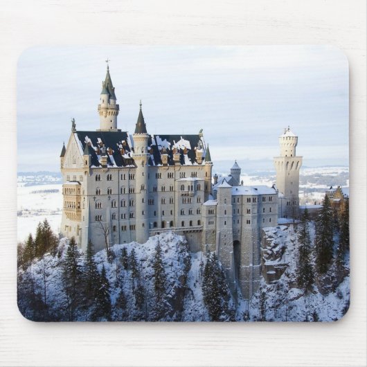 Winter te Neuschwanstein Castle, Duitsland, Beiere Muismat (Voorkant)