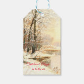 Winter te Spreewald Cadeaulabel (Voorkant)
