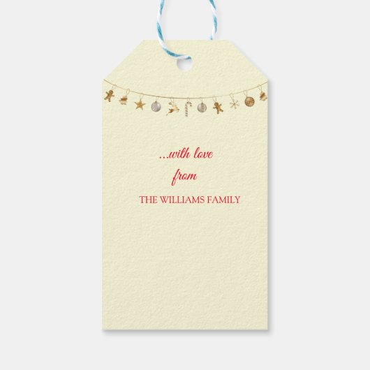 Winter te Spreewald Cadeaulabel (Achterkant)