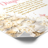 Winter Tea Party Baby Shower Late Night Diapers Poster (Hoek)