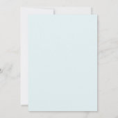 Winter Teal Dennenhout Eucalyptus Bruiloft Kaart (Achterkant)