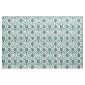 Winter Tealblauwe Patchwork Vintage Dekbed Stof (Fat Quarter)