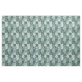 Winter Tealblauwe Patchwork Vintage Dekbed Stof (Fat Quarter)