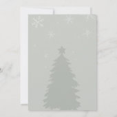 Winter Teddy Bear Baby shower Kaart (Achterkant)