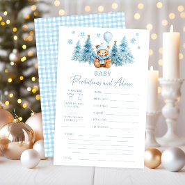 Winter Teddy Bear Baby Voorspellingen Advies Spel