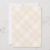 Winter Teddy Bear Holiday Baby Shower Kaart (Achterkant)