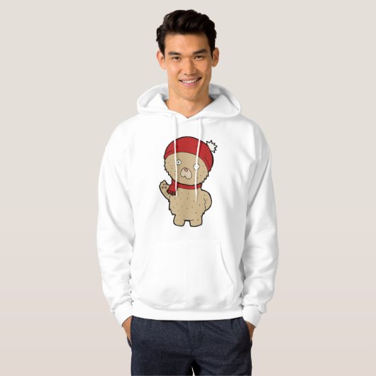 Winter Teddy Bear Hoodie (Voorkant volledig)