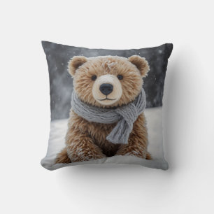 Winter Teddy Bear-Sierkussen Kussen