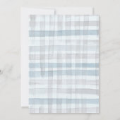 Winter Teddy Bear Snowflake Baby shower Kaart (Achterkant)