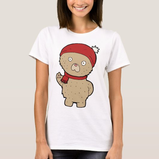 Winter Teddy Bear T-Shirt (Voorkant)