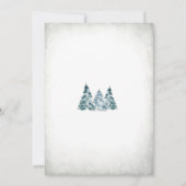 Winter Teddybeer Babyshower Uitnodiging (Achterkant)