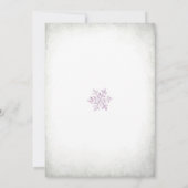 Winter Teddybeer Babyshower Uitnodiging (Achterkant)