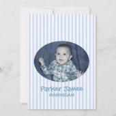 Winter Teddybeer ballon 1e verjaardag uitnodiging (Achterkant)