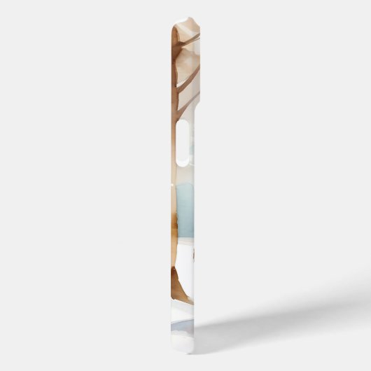 Winter Teddybeer en sneeuwman Case-Mate iPhone Case (Achterkant / Rechts)