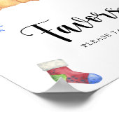 Winter teddybeer - Favors Poster (Hoek)