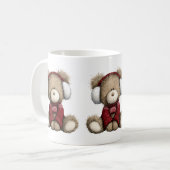 Winter Teddybeer Koffiemok (Voorkant links)