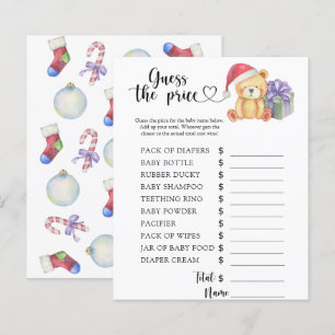 Winter teddybeer - Raad de prijs! Spel