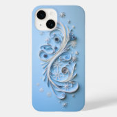 Winter Telefoonhoes | Sneeuwvlokken en lint Case-Mate iPhone Case (Achterkant)