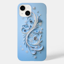 Winter Telefoonhoes | Sneeuwvlokken en lint Case-Mate iPhone 14 Hoesje
