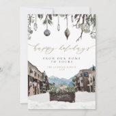 Winter Telluride Colorado Mountain met kerstKaart Kaart (Voorkant)