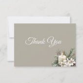 Winter thema Dank je wel kaart (Voorkant)