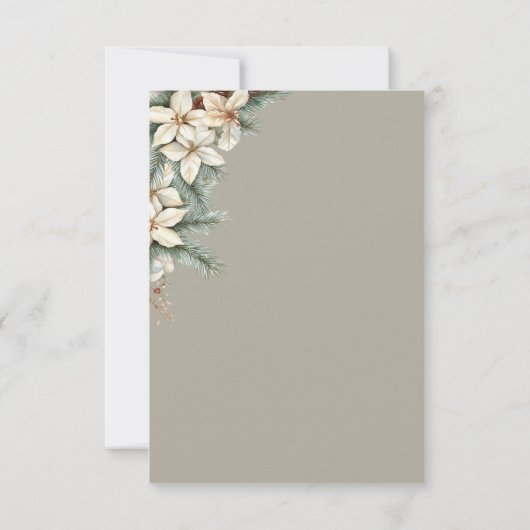 Winter thema Dank je wel kaart (Achterkant)