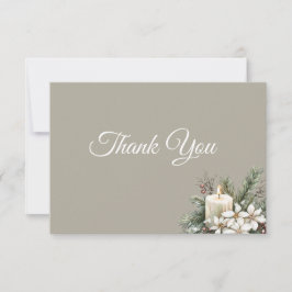 Winter thema Dank je wel kaart