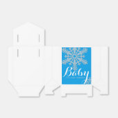 Winter thema douche gunst bedankdoosjes (Uitgevouwen)