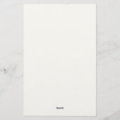 Winter thema groene dennenbomen gevoerd briefpapier (Achterkant)