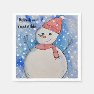 Winter thema Papieren servetten, Standaard Cocktai Servet