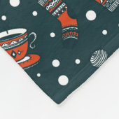 Winter thema patroon Fleece Deken (Hoek)