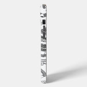 Winter thema patroon schets iPhone / iPad case (Achterkant / Links)