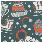 Winter thema patroon stof (Close Up)