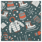 Winter thema patroon stof (Swatch)