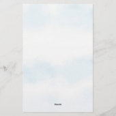 Winter thema pijnbomen vlakte briefpapier (Achterkant)