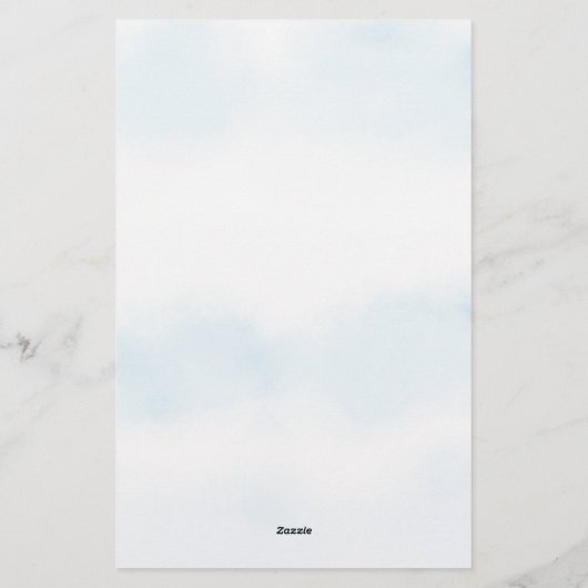 Winter thema pijnbomen vlakte briefpapier (Achterkant)