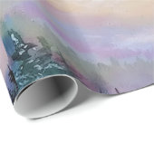 Winter thema wasbeer originele kunst Wrapping Pape Cadeaupapier (Rol Hoek)