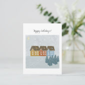 Winter-themakaart Feestdagenkaart (Staand voorkant)