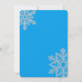 Winter Theme Baby shower Uitnodigen Kaart (Achterkant)