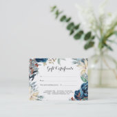 Winter Theme Gift Certificate Kortingskaartje (Staand voorkant)