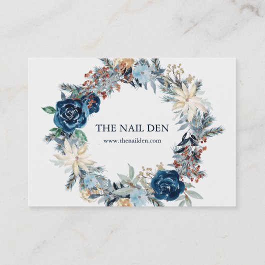 Winter Theme Gift Certificate Kortingskaartje (Achterkant)