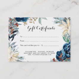 Winter Theme Gift Certificate Kortingskaartje