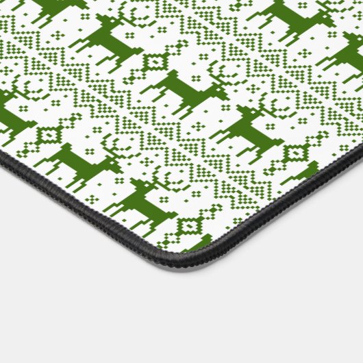 Winter Theme Reindeer Pattern Holiday Kerstmis Bureaumat (Hoek)