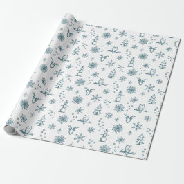 Winter Things-cadeaupapier - Sneeuw + Pauw Cadeaupapier
