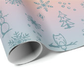 Winter Things Inpakpapier - Regenboog + Pauw (Rol Hoek)