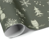 Winter Things Wrapping Paper - Pine, Salie, Thee Cadeaupapier (Rol Hoek)