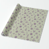 Winter Things Wrapping Paper - Thee + Plum Cadeaupapier (Uitgerold)